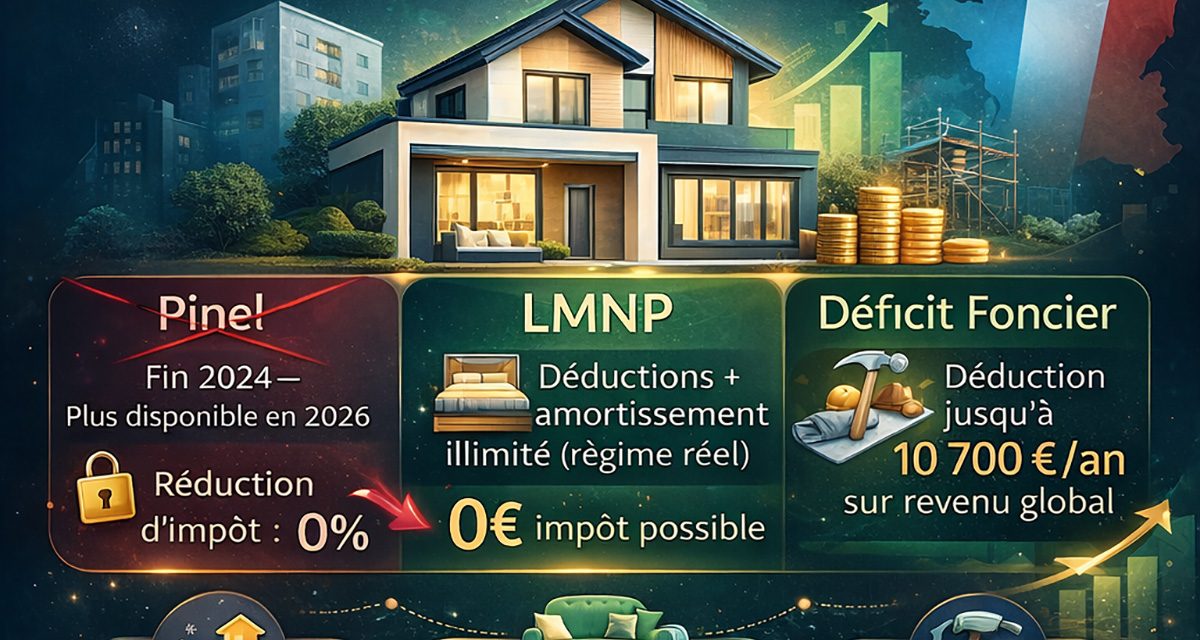 Investissement Locatif 2026 : Loi Pinel, LMNP ou Déficit Foncier ?